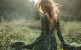 Voyage en verdure : explorer le monde avec une robe bohème chic verte