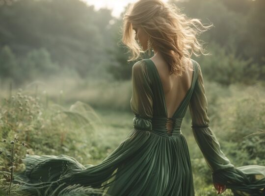 Voyage en verdure : explorer le monde avec une robe bohème chic verte